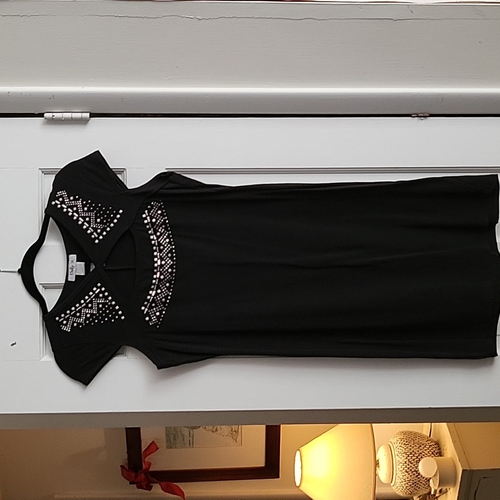 Black studded dress by Only 9